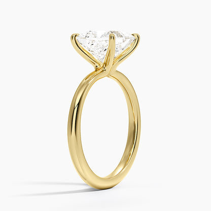 Manon Solitaire Ring - Princess Cut Center Stone