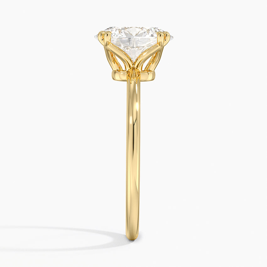 Aveline Solitaire Ring - Oval Center Stone