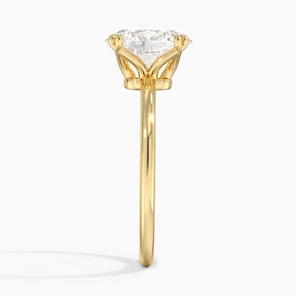 Aveline Solitaire Ring - Oval Center Stone