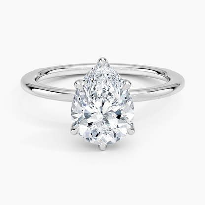 Esme Perfect Fit Solitaire Ring - Pear Center Stone