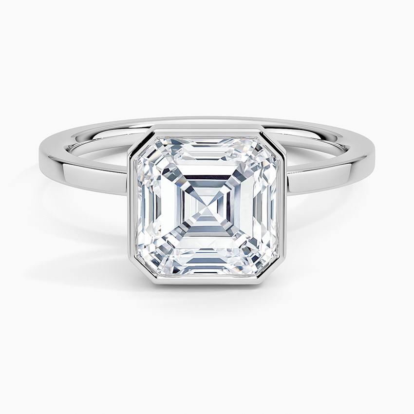 Noemi Bezel Ring - Asscher Cut Center Stone