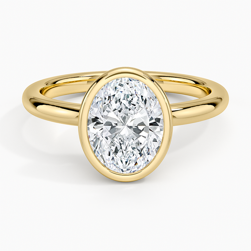 Julietta Bezel Solitaire Ring - Oval Center Stone