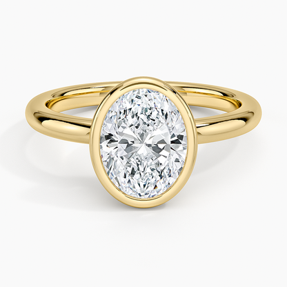 Julietta Bezel Solitaire Ring - Oval Center Stone