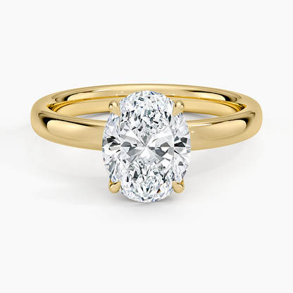 Elodie 2.5mm Solitaire Ring - Oval Center Stone