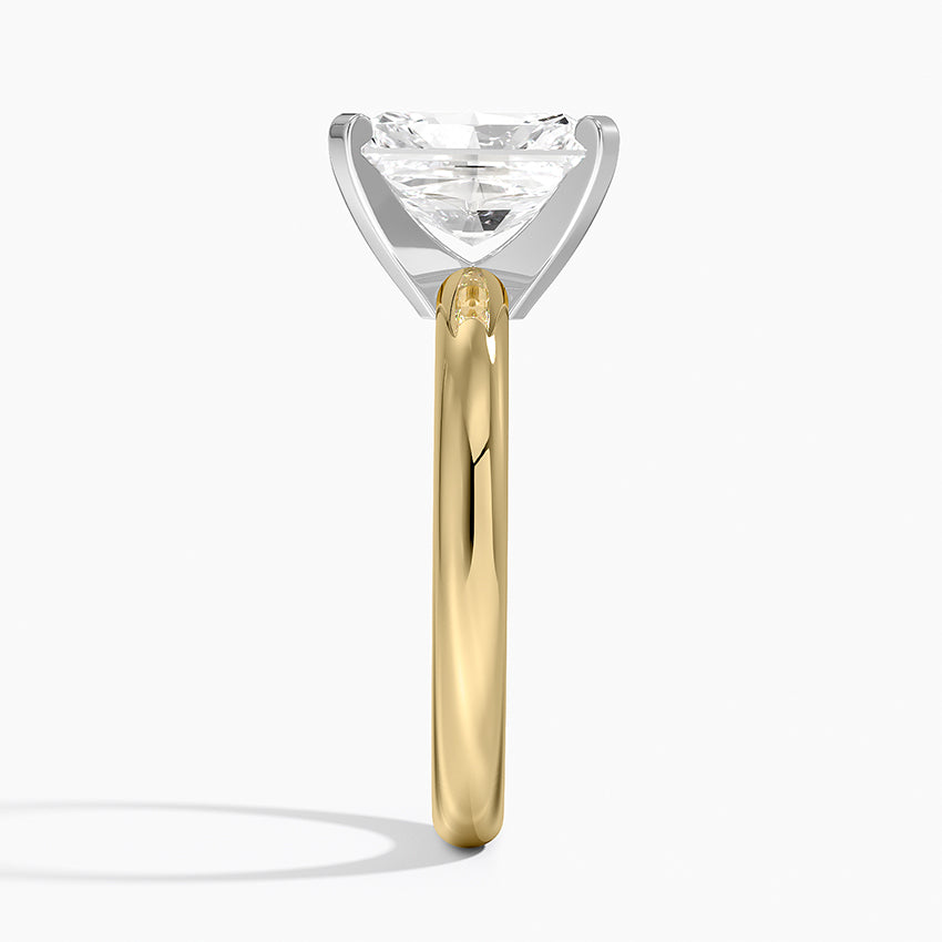 Comfort Fit 2.5mm Ring - Radiant Cut Center Stone