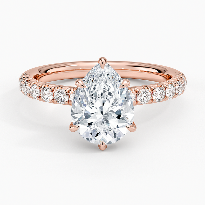 Luxe Amelie Diamond Ring (3/8 ct. tw.) - Pear Center Stone