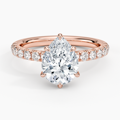 Luxe Amelie Diamond Ring (3/8 ct. tw.) - Pear Center Stone