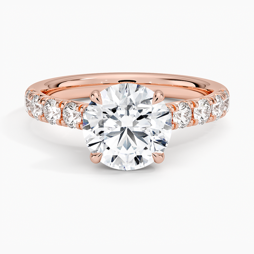 Anthology Half Coverage Diamond Ring (1/2 ct. tw.) - Round Center Stone
