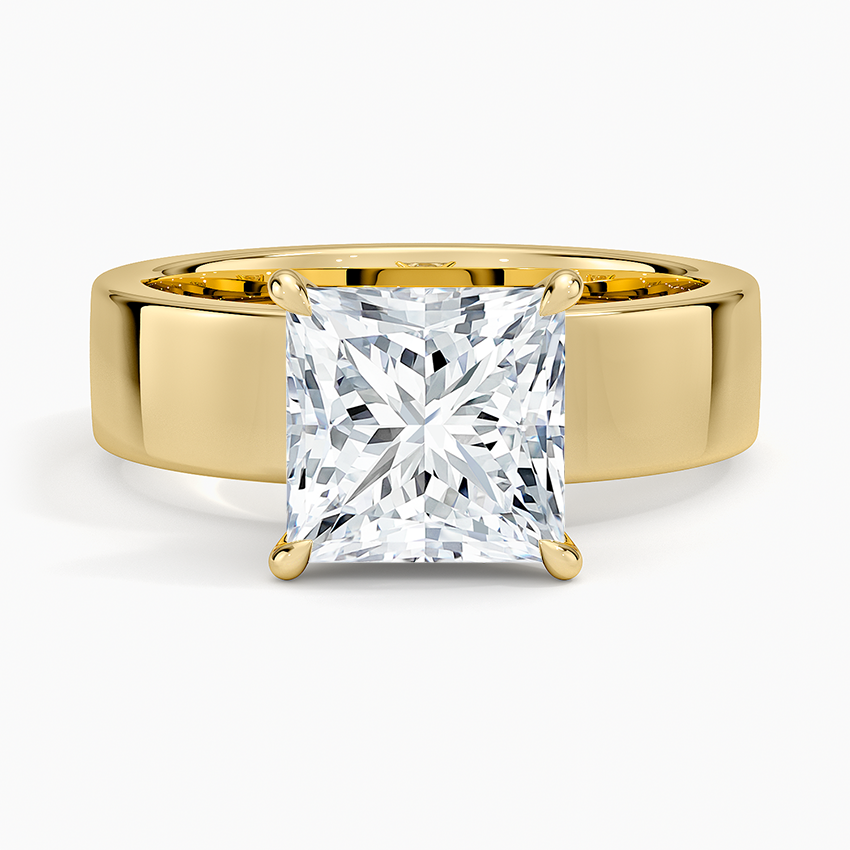 Alden Diamond Ring - Princess Cut Center Stone