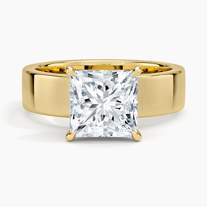 Alden Diamond Ring - Princess Cut Center Stone