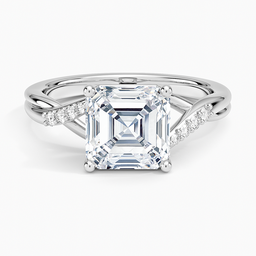 Chamise Diamond Ring (1/15 ct. tw.) - Asscher Cut Center Stone