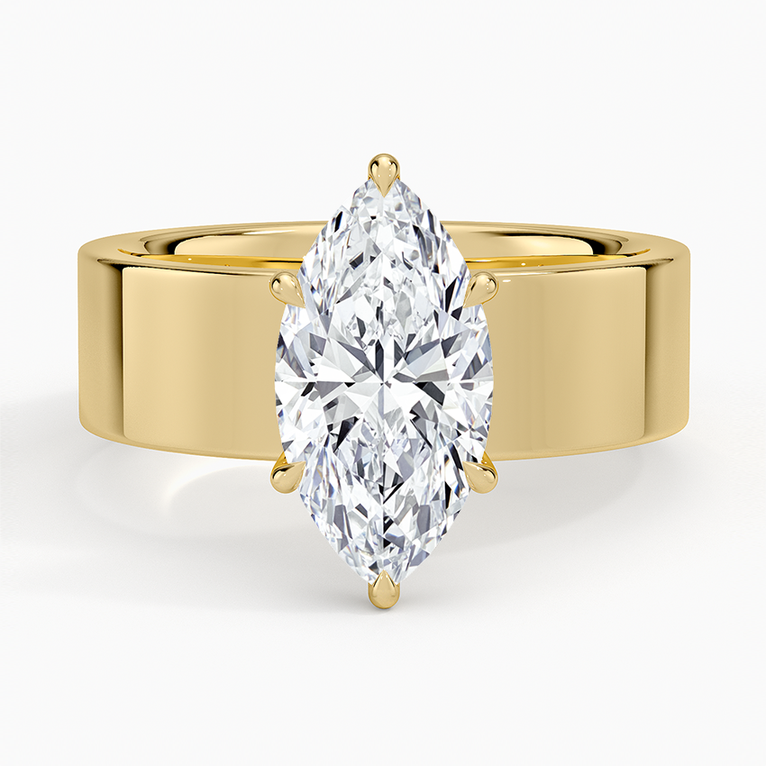Peyton 6mm Solitaire Ring - Marquise Center Stone