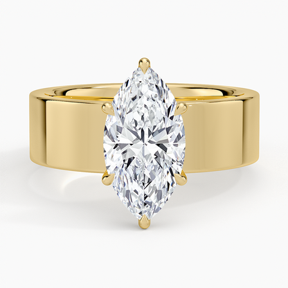 Peyton 6mm Solitaire Ring - Marquise Center Stone