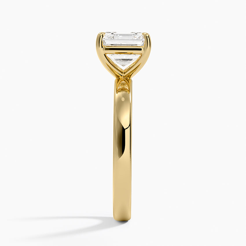 Fairmined Perfect Fit Solitaire 2.5mm Ring - Asscher Cut Center Stone