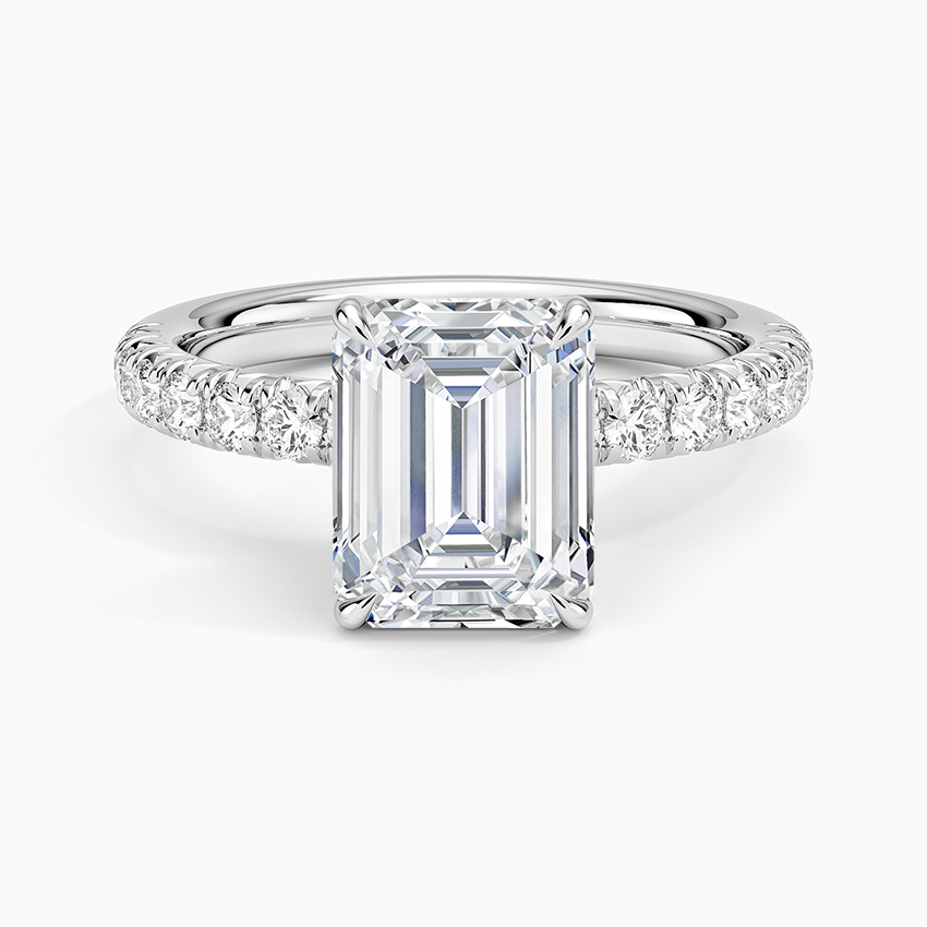 Luxe Amelie Diamond Ring (3/8 ct. tw.) - Emerald Cut Center Stone