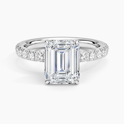 Luxe Amelie Diamond Ring (3/8 ct. tw.) - Emerald Cut Center Stone
