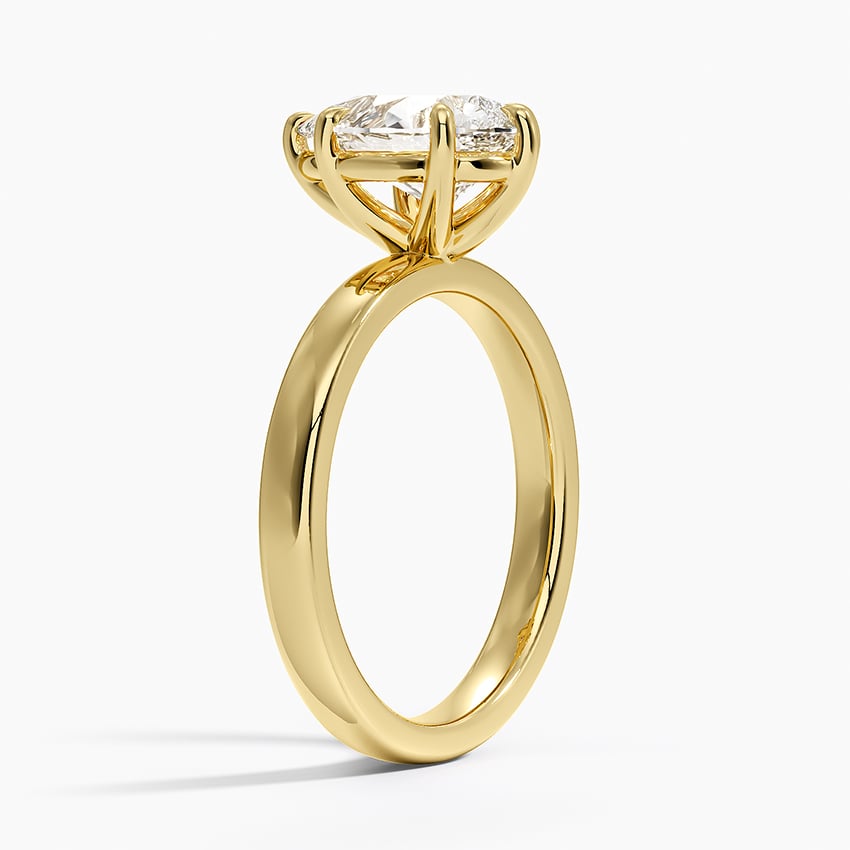 Fairmined Perfect Fit Solitaire 2.5mm Ring - Pear Cut Center Stone