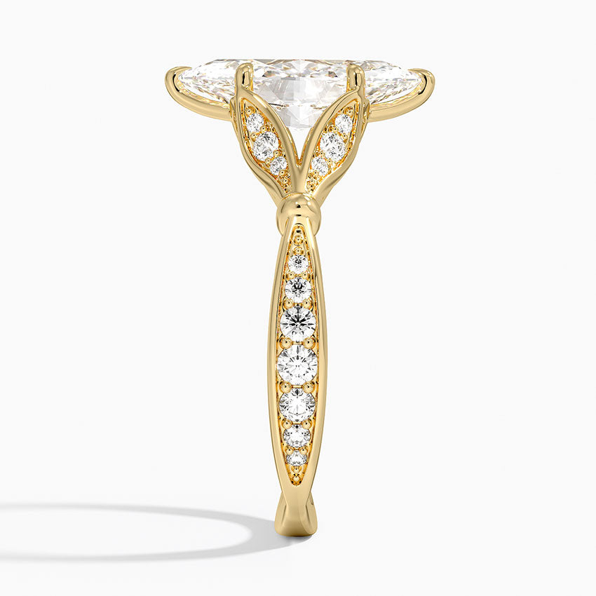 Zinnia Diamond Ring (1/3 ct. tw.) - Marquise Cut Center Stone