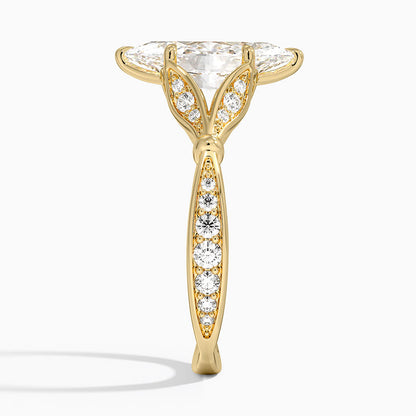 Zinnia Diamond Ring (1/3 ct. tw.) - Marquise Cut Center Stone