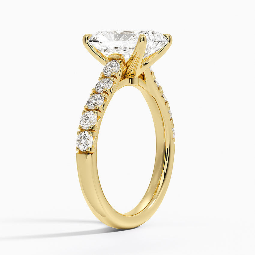Anthology Half Coverage Diamond Ring (1/2 ct. tw.) - Radiant Cut Center Stone