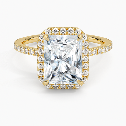 Waverly Halo Diamond Ring (1/2 ct. tw.) - Radiant Cut Center Stone