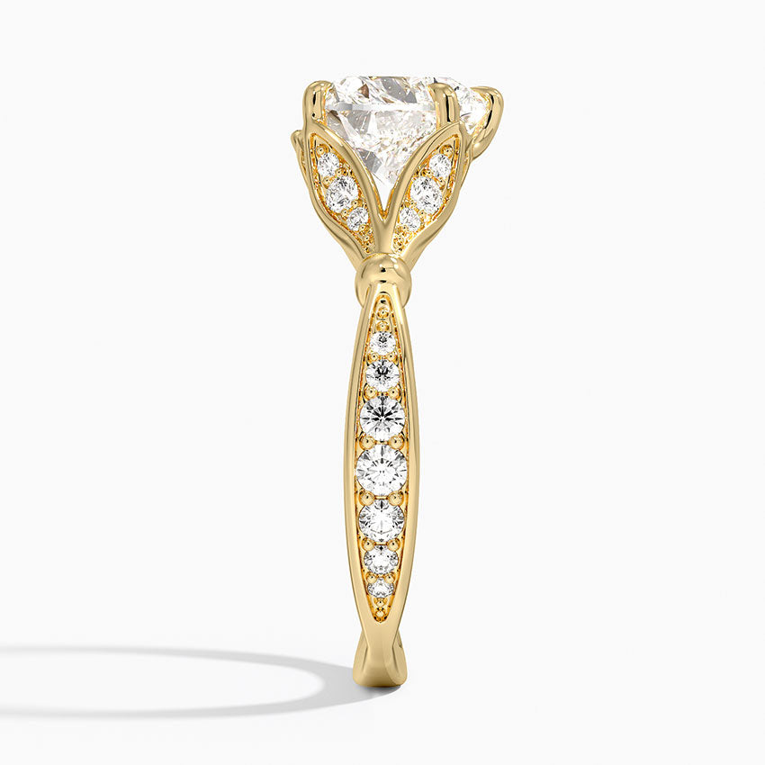 Zinnia Diamond Ring (1/3 ct. tw.) - Heart Cut Center Stone