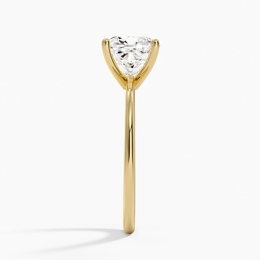 Aimee Solitaire Ring - Cushion Cut Center Stone