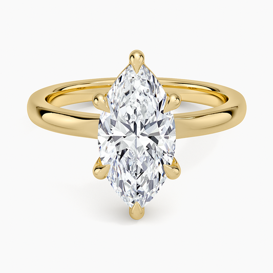 Alice Solitaire Ring - Marquise Center Stone