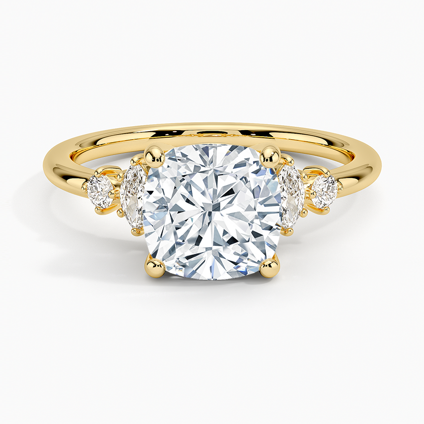 Miroir Diamond Ring - Cushion Cut Center Stone