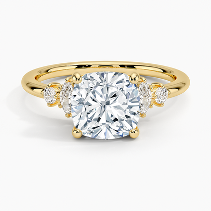 Miroir Diamond Ring - Cushion Cut Center Stone