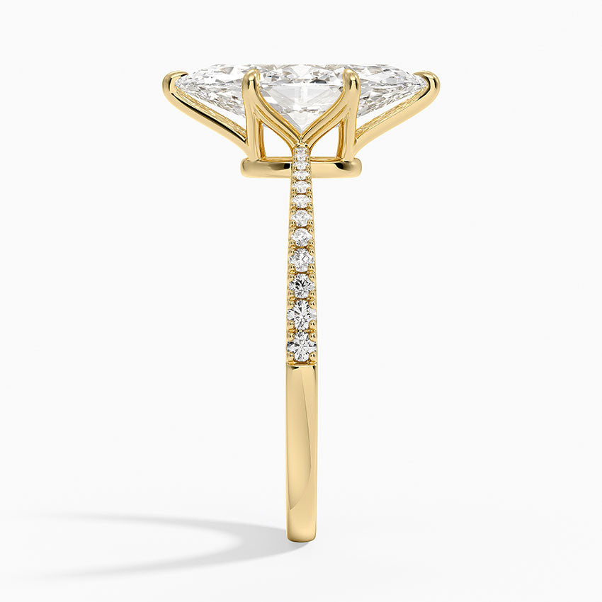 Elena Diamond Ring - Marquise Cut Center Stone