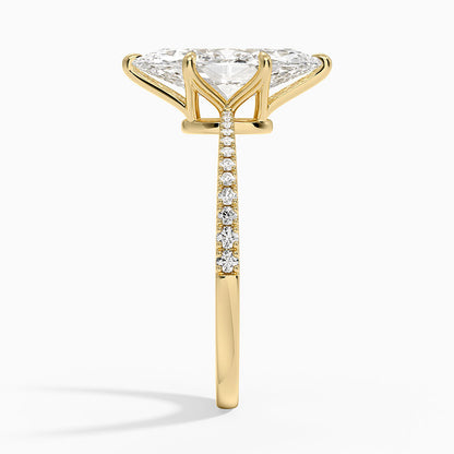 Elena Diamond Ring - Marquise Cut Center Stone