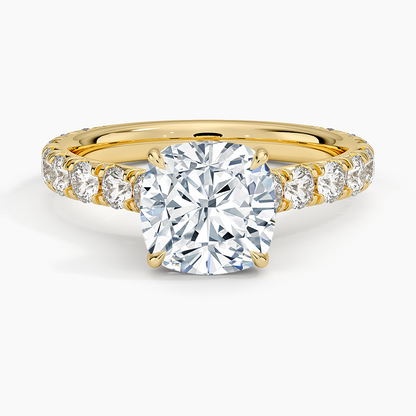 Anthology Three-Quarter Coverage Diamond Ring (7/8 ct. tw.) - Cushion Cut Center Stone