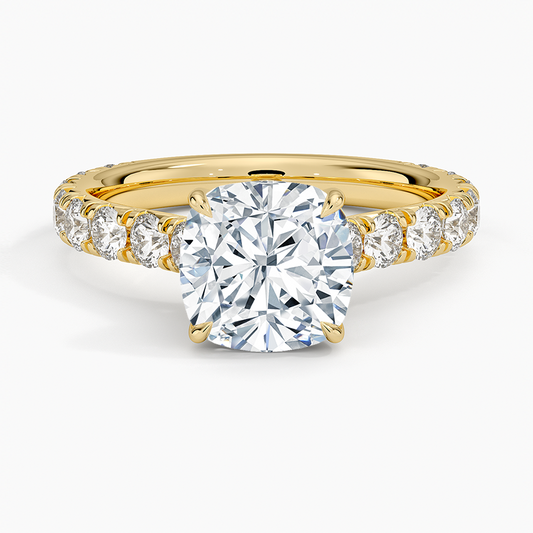 Anthology Three-Quarter Coverage Diamond Ring (7/8 ct. tw.) - Cushion Cut Center Stone