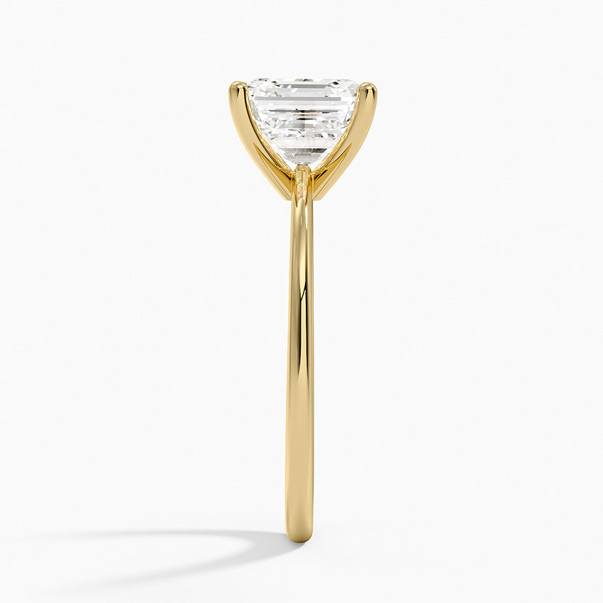 Aimee Solitaire Ring - Asscher Cut Center Stone