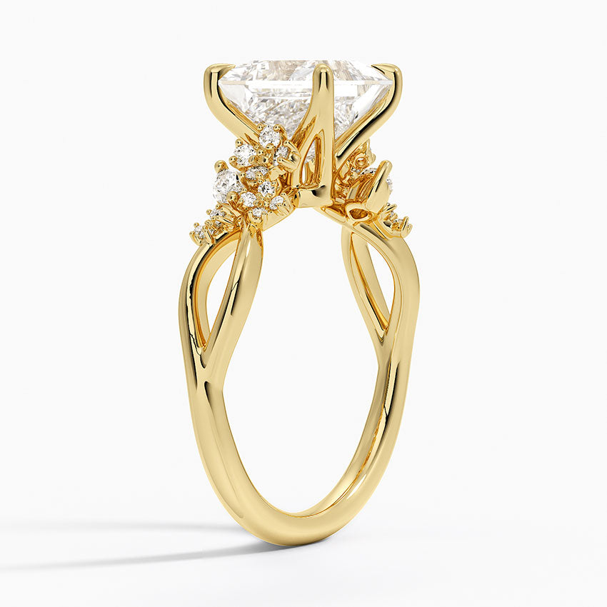 Summer Blossom Diamond Ring (1/4 ct. tw.) - Princess Cut Center Stone