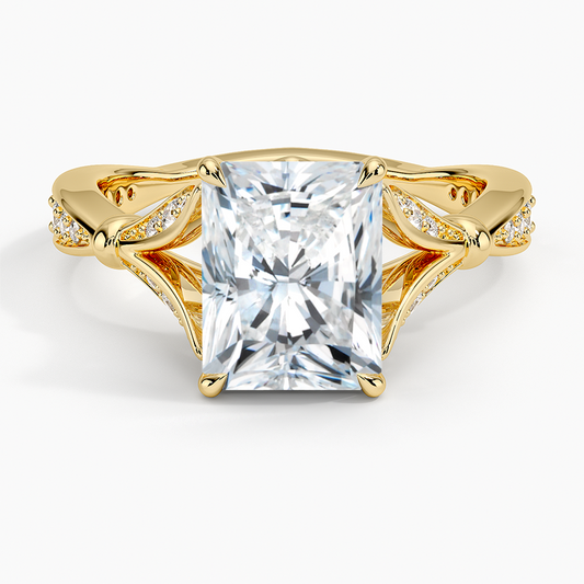 Zinnia Diamond Ring (1/3 ct. tw.) - Radiant Cut Center Stone