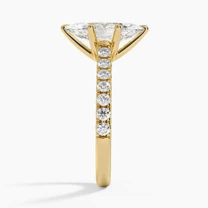 Sienna Half Coverage Diamond Ring - Marquise Center Stone