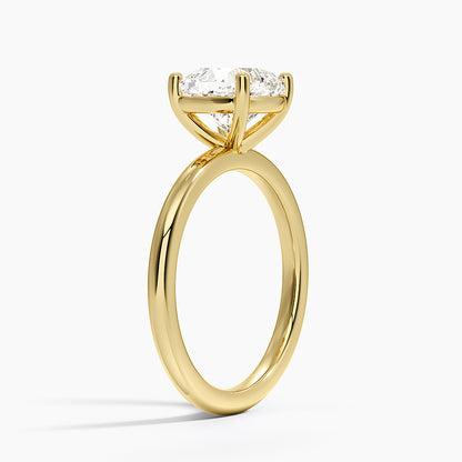 Sydney Perfect Fit 2mm Solitaire Ring - Cushion Cut Center Stone