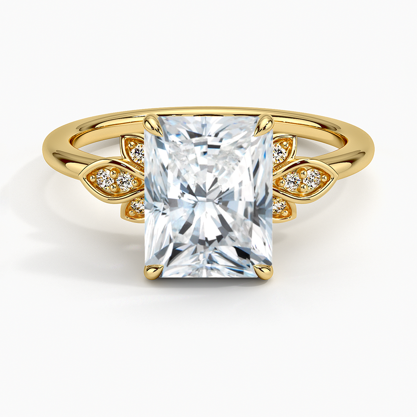 Fiore Diamond Ring - Radiant Cut Center Stone