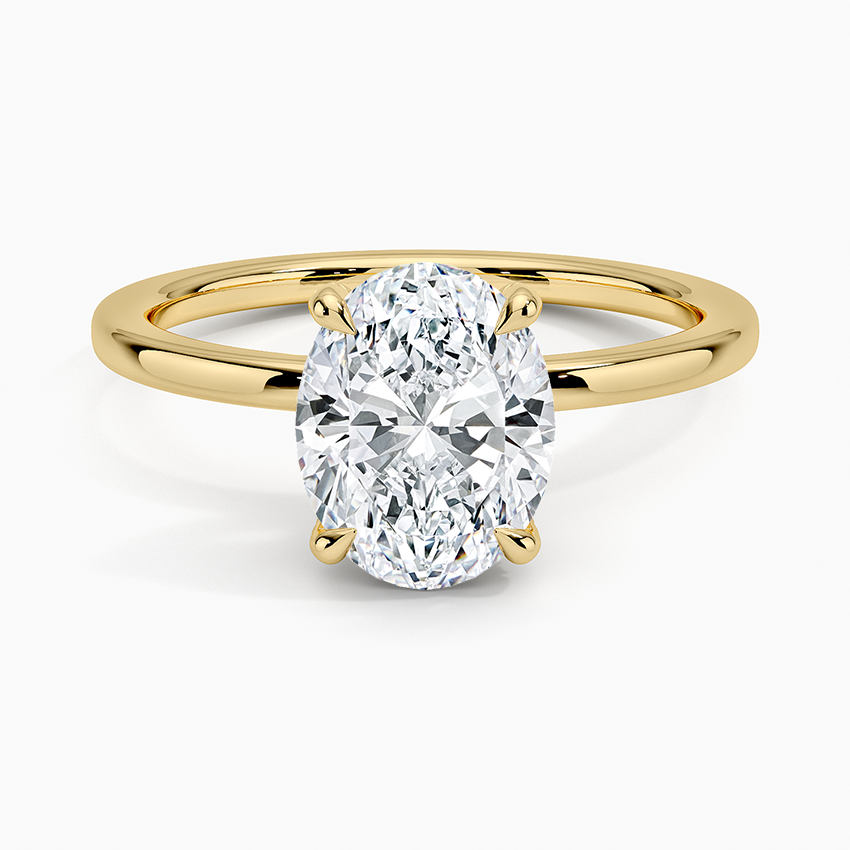 Lumiere 1.5mm Diamond Ring - Oval Center Stone