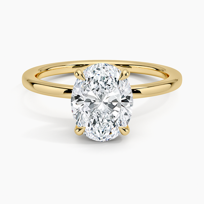 Lumiere 1.5mm Diamond Ring - Oval Center Stone