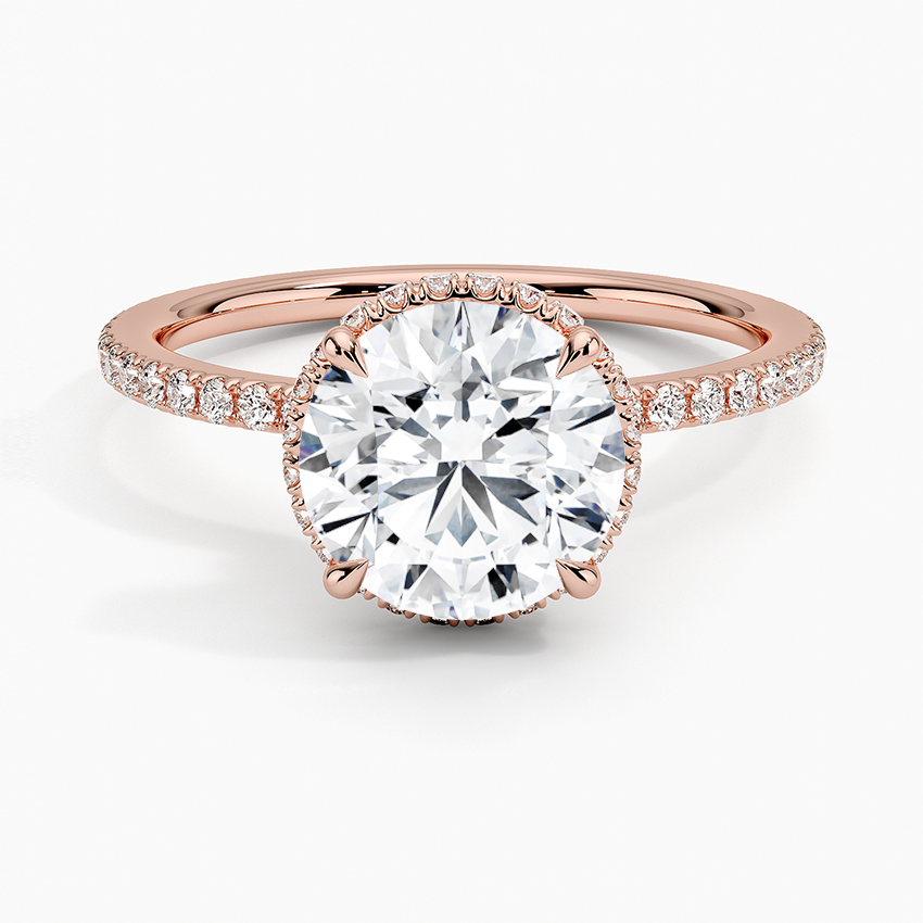 Gala Diamond Ring - Round Center Stone