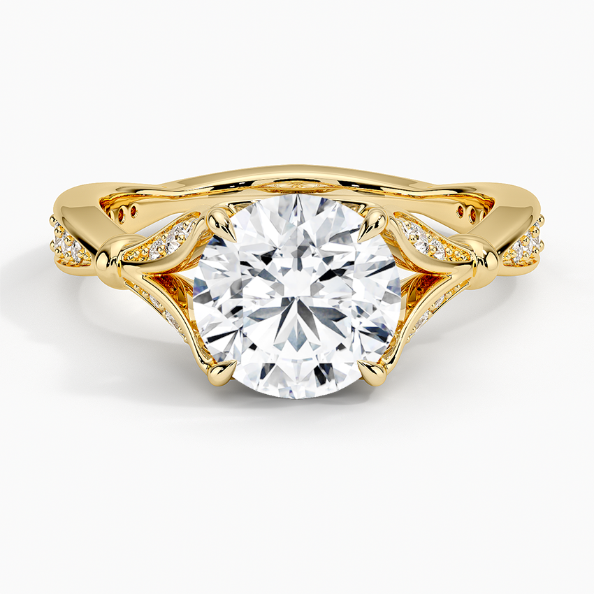 Zinnia Diamond Ring (1/3 ct. tw.) - Round Cut Center Stone