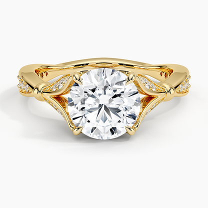 Zinnia Diamond Ring (1/3 ct. tw.) - Round Cut Center Stone