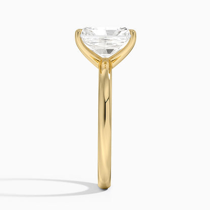 Fairmined 2mm Solitaire Ring - Radiant Cut Center Stone