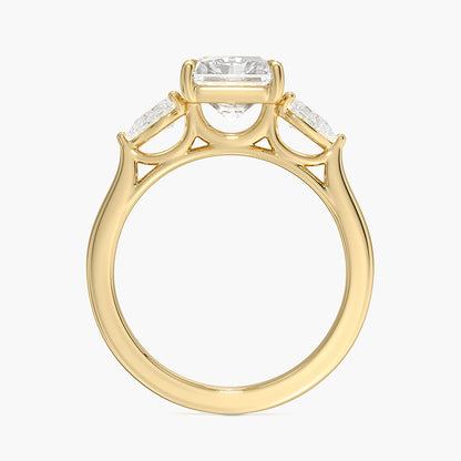 Opera Perfect Fit Diamond Ring - Radiant Cut Center Stone