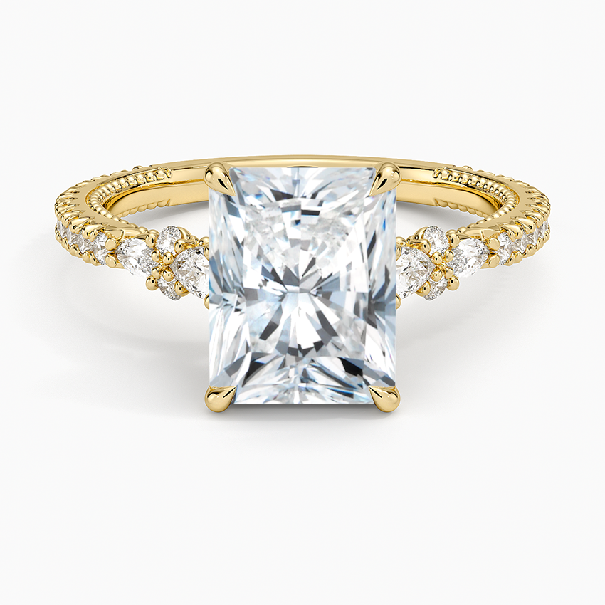 Primrose Diamond Ring - Radiant Cut Center Stone