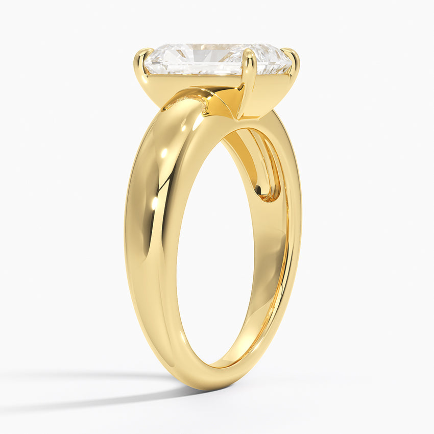 Adrian Solitaire Ring - Radiant Cut Center Stone