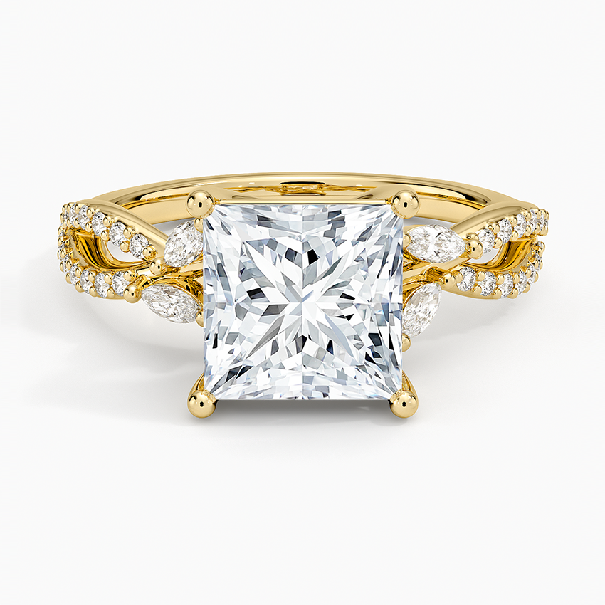 Luxe Willow Diamond Ring (1/4 ct. tw.) - Princess Cut Center Stone